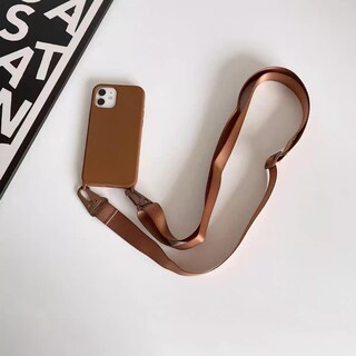 Foto 2 | Foto 2 | Funda De Teléfono Cquukoi Para Iphone Xs Max Con Correa De Hombro Color Marrón - Venta Internacional.