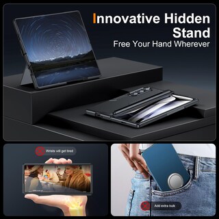 Foto 3 | Foto 3 | Funda De Teléfono Kaiiecal Para Samsung Galaxy Z Fold 6 Negra - Venta Internacional.