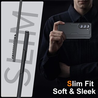 Foto 6 | Foto 6 | Funda De Teléfono Kaiiecal Para Samsung Galaxy Z Fold 6 Negra - Venta Internacional.