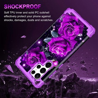 Foto 5 | Foto 5 | Funda Miqala Para Samsung Galaxy S22 Ultra 6 8 Pulgadas 5g Color Morado Oscuro - Venta Internacional.