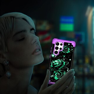 Foto 6 | Foto 6 | Funda Miqala Para Samsung Galaxy S22 Ultra 6 8 Pulgadas 5g Color Morado Oscuro - Venta Internacional.