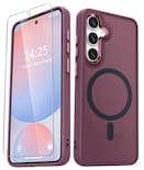 Funda De Teléfono Yenapoon Para Samsung Galaxy S24 Fe Color Rojo Vino - Venta Internacional.