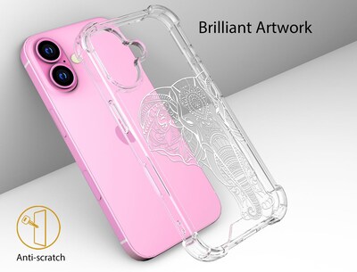 Foto 4 | Foto 4 | Funda Para Teléfono Topgraph Compatible Con Iphone 16 Transparente - Venta Internacional.