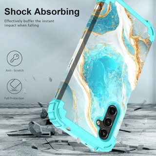Foto 3 | Foto 3 | Funda Hocase Resistente A Los Golpes Para Samsung Galaxy A15 5g Color Verde Azulado - Venta Internacional.