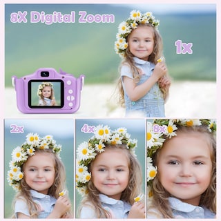 Foto 5 | Foto 5 | Cámara Para Niños Pouene Digital 1080p Con Funda De Silicona Sd De 32 Gb - Venta Internacional.