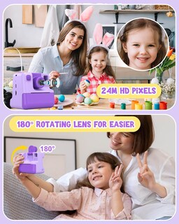 Foto 3 | Foto 3 | Cámara Infantil Con Impresión Instantánea Letshaha 24 Mp 1080p Púrpura Durante Más De 3 Años - Venta Internacional.