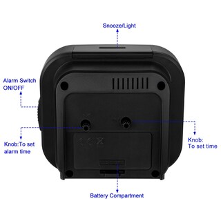 Foto 2 | Foto 2 | Despertador Con Volumen Alto Para Personas Que Duermen Mucho Con Función Snooze Y Light - Venta Internacional.