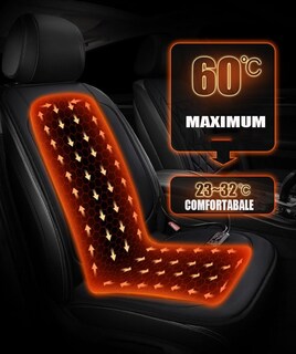 Foto 2 | Foto 2 | Cojín De Asiento Mueriche Cómodo De Piel Para Silla De Coche Color Negro - Venta Internacional.