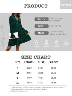 Foto 7 | Foto 7 | Vestido Feiysoi 2024 Elegante De Terciopelo De Manga Larga Para Mujer Naranja - Venta Internacional.