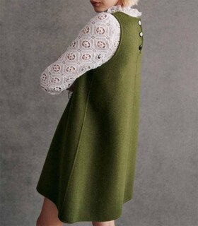 Foto 2 | Foto 2 | Vestido Sin Mangas Yexpine Para Mujer Cuello Redondo Sin Mangas Línea A Verde - Venta Internacional.