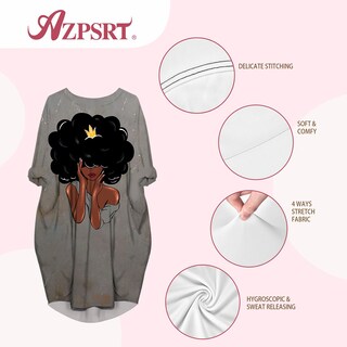 Foto 3 | Foto 3 | Vestido Largo Azpsrt Para Mujer Black History Afroamericano - Venta Internacional.