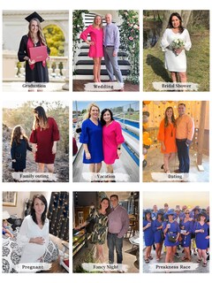 Foto 4 | Foto 4 | Vestido De Verano Belongsci 2023 Con Cuello En V Y Manga Acampanada Para Mujer - Venta Internacional.