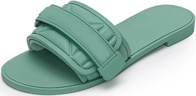 Foto 1 | Foto 1 | Sandalias Planas Rvpzluij Para Mujer Piel Color Verde Talla 40 - Venta Internacional.