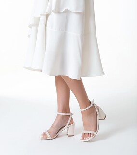 Foto 6 | Foto 6 | Sandalias De Tacón Lacuone Strappy Block Con Tacones Gruesos Para Mujer - Venta Internacional.