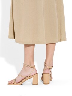Foto 7 | Foto 7 | Sandalias De Tacón Lacuone Con Tacón Ancho Para Mujer Talla 7 - Venta Internacional.