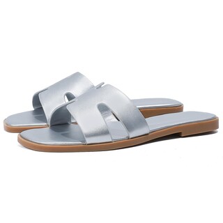 Foto 1 | Foto 1 | Slide Sandals Stratuxx Kaze Vestido Plano Con Punta Abierta Para Mujer Negro - Venta Internacional.