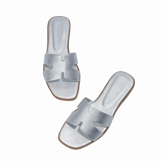 Foto 2 | Foto 2 | Slide Sandals Stratuxx Kaze Vestido Plano Con Punta Abierta Para Mujer Negro - Venta Internacional.