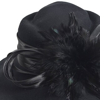 Foto 4 | Foto 4 | Gorro Forbusite Para Mujer Vestido De Fieltro De Lana Fiesta Otoño-invierno Negro - Venta Internacional.