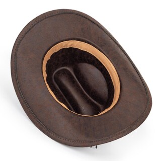 Foto 5 | Foto 5 | Sombrero De Vaquero Mawjom De Piel Sintética Sintética Western Coffee Unisex - Venta Internacional.