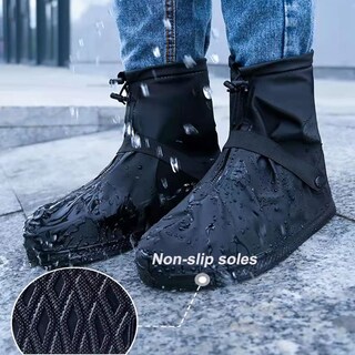 Foto 2 | Foto 2 | Fundas Para Zapatos Vboo Impermeables De Pvc Con Suela Dura Con Cremallera Color Negro - Venta Internacional.