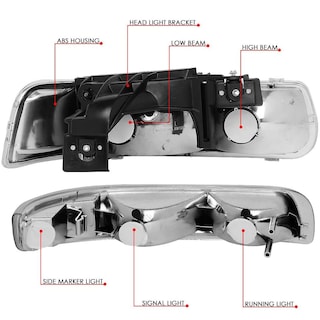 Foto 3 | Foto 3 | Conjunto De Faros Y Luces De Parachoques Para Silverado/suburban - Venta Internacional.