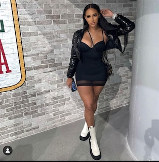 Foto 3 | Foto 3 | Minivestido Tfpoll Sexy Negro Sin Espalda Con Tirantes Finos - Venta Internacional.