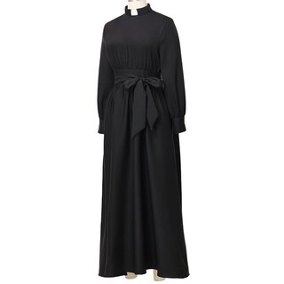Foto 5 | Foto 5 | Vestido Para Clérigos Eclesiásticos Camdom Manga Larga Línea A Maxi Negro - Venta Internacional.