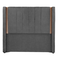 Cabecera Dicasa Linz Gris Oscuro Matrimonial