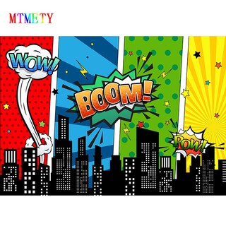 Foto 1 | Foto 1 | Telón De Fondo Fotográfico Mtmety Superhero Baby Birthday Party - Venta Internacional.