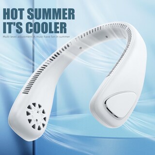 Foto 2 | Foto 2 | Ventilador De Cuello F14 Mini Bladeless De 3-6 H De Duración De La Batería Color Blanco - Venta Internacional.