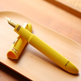 Foto 3 | Foto 3 | Pluma Estilográfica Majohn V60 Con Pistón Triangular Ef Resina Amarilla - Venta Internacional.