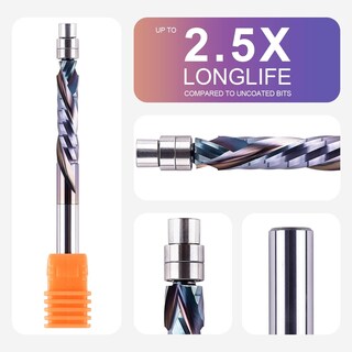 Foto 3 | Foto 3 | Broca Fresadora De Compresión En Espiral Empotrada Spetool 1/4 - Venta Internacional.