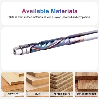 Foto 4 | Foto 4 | Broca Fresadora De Compresión En Espiral Empotrada Spetool 1/4 - Venta Internacional.