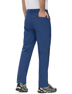 Foto 3 | Foto 3 | Pantalones De Nieve Magcomsen Para Hombre Senderismo Snowboard Esquí Mezclilla Azul - Venta Internacional.