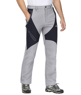 Foto 2 | Foto 2 | Pantalones De Nieve Magcomsen Impermeables Softshell Para Hombre Color Gris Claro - Venta Internacional.