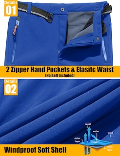 Foto 6 | Foto 6 | Pantalones De Nieve Magcomsen Para Hombre Senderismo Esquí Invierno Impermeables - Venta Internacional.