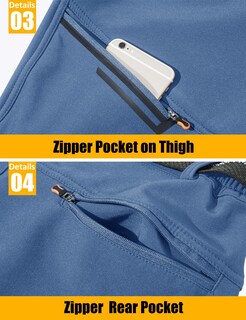 Foto 7 | Foto 7 | Pantalones De Esquí Magcomsen Softshell Impermeables De Invierno Para Hombre - Venta Internacional.