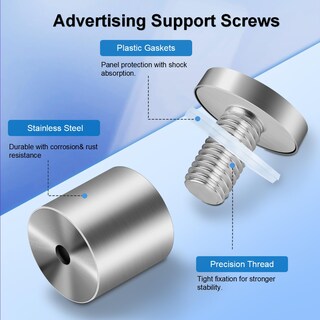 Foto 3 | Foto 3 | Tornillos Standoff Lyrlidr Para Acrílico De Acero Inoxidable De 25 X 25 Mm - Venta Internacional.