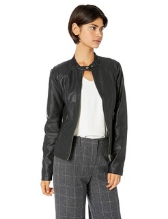 Foto 1 | Foto 1 | Chaqueta Sebby Collection De Piel Sintética Moto Black Para Mujer Xl - Venta Internacional.