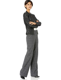 Foto 4 | Foto 4 | Chaqueta Sebby Collection De Piel Sintética Moto Black Para Mujer Xl - Venta Internacional.