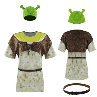 Foto 1 | Foto 1 | Disfraz Camisa Chaleco Y Sombrero Bvxmsel Ogre Película De Comedia Animada - Venta Internacional.