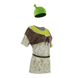 Foto 2 | Foto 2 | Disfraz Camisa Chaleco Y Sombrero Bvxmsel Ogre Película De Comedia Animada - Venta Internacional.