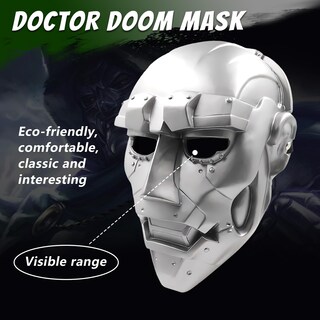 Foto 2 | Foto 2 | Máscara Rericonq Dr. Doom Skull Cosplay Fantastic Four Pvc - Venta Internacional.