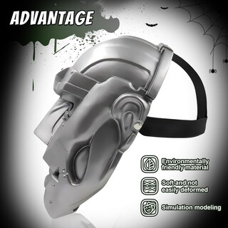 Foto 3 | Foto 3 | Máscara Rericonq Dr. Doom Skull Cosplay Fantastic Four Pvc - Venta Internacional.