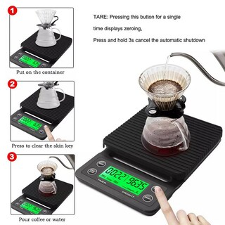 Foto 3 | Foto 3 | Báscula De Café Con Temporizador Para Verter Más De 5 Kg Sin Batería - Venta Internacional.