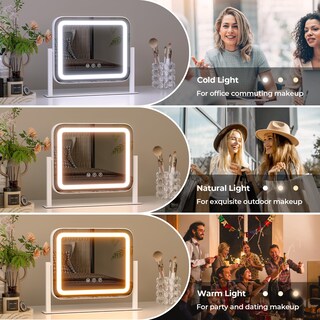 Foto 5 | Foto 5 | Espejo De Tocador Zl Zeling De 10 X 12 Pulgadas Con Luces Y Pantalla Táctil - Venta Internacional.