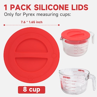 Foto 2 | Foto 2 | Tapas De Repuesto De Silicona Purekra Para Vaso Medidor Pyrex De 8 Tazas - Venta Internacional.