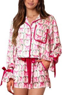 Foto 1 | Foto 1 | Pijama Yiulangde De Satén De Seda De Papá Noel Para Mujer 2 Piezas - Venta Internacional.