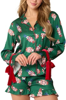 Foto 1 | Foto 1 | Pijama Yiulangde De Satén Navideño Con Forma De Cascanueces Para Mujer - Venta Internacional.