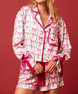 Foto 3 | Foto 3 | Pijama Navideño Muineobuka Para Mujer Satén Juego De 2 Piezas - Venta Internacional.